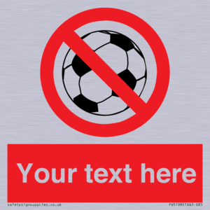 Custom No Ball Games Sign